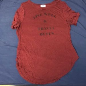 “Live well & travel often” shirt